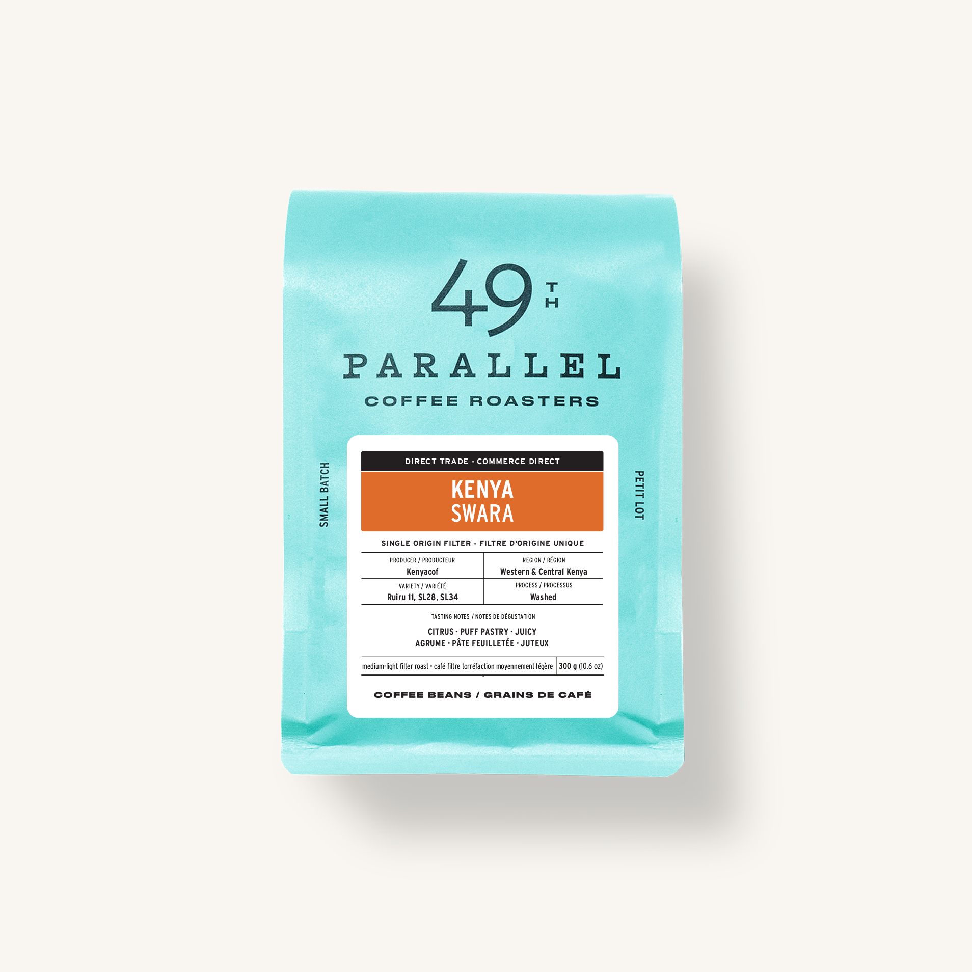 49th Parallel Coffee Roasters - Kenya Swara Café filtre d'origine unique