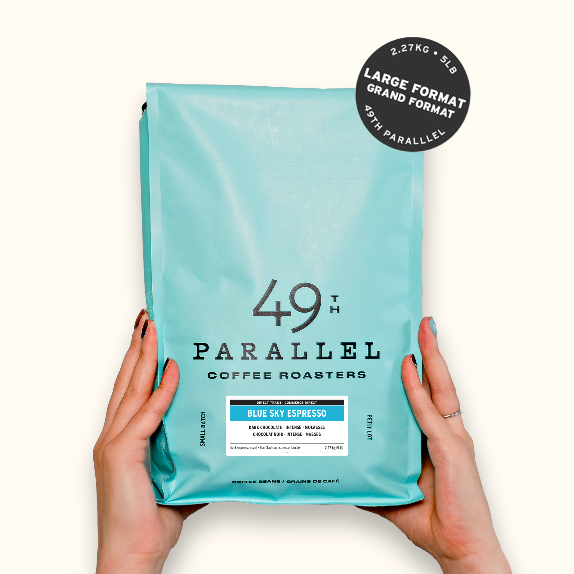 49th Parallel Coffee Roasters - Blue Sky Espresso - Café expresso grand format 5 LB