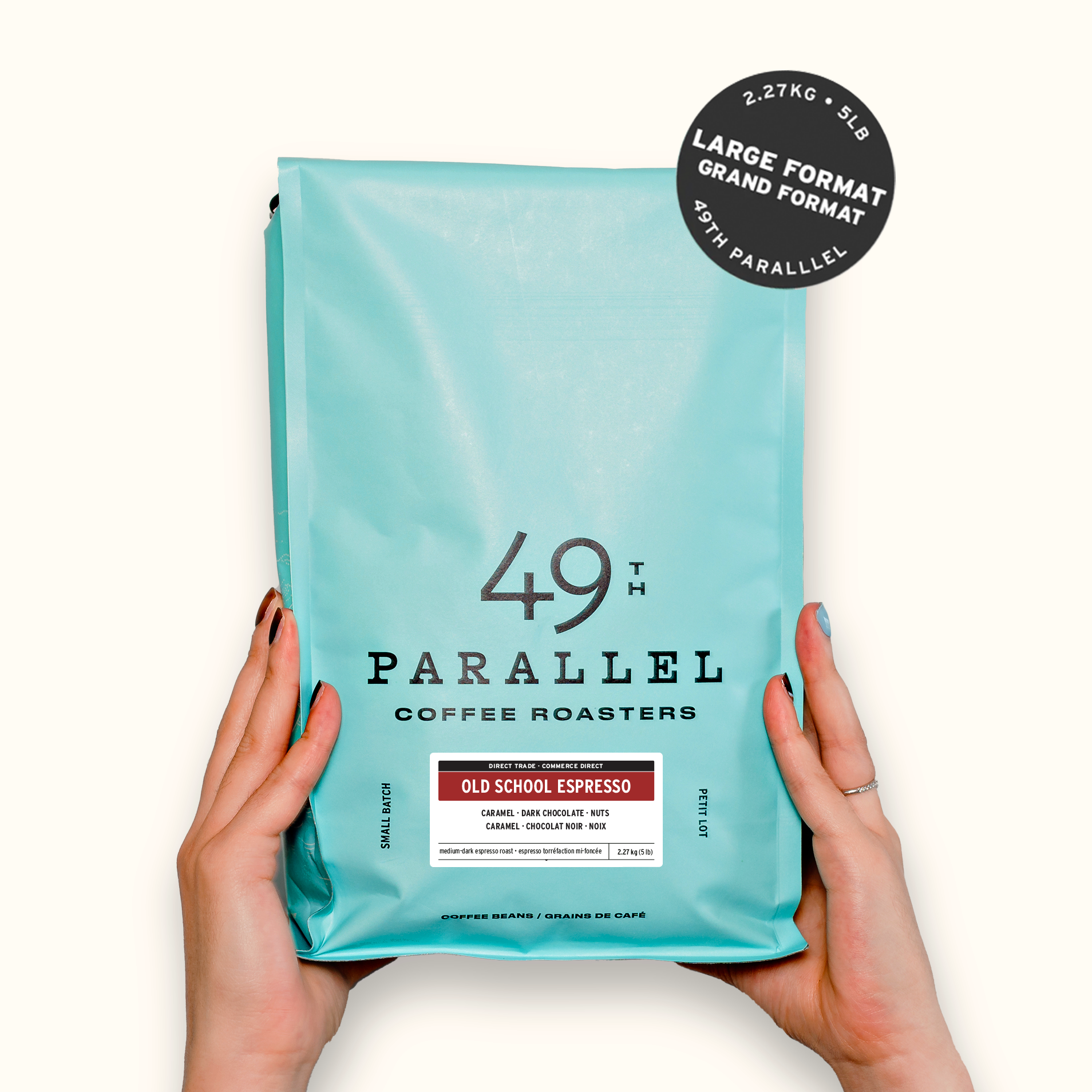 49th Parallel Coffee Roasters - Old School Espresso - Café expresso grand format 5 LB