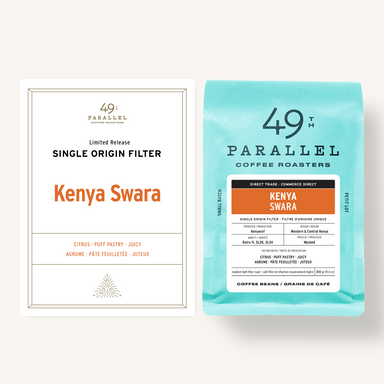 49th Parallel Coffee Roasters - Kenya Swara Café filtre d'origine unique