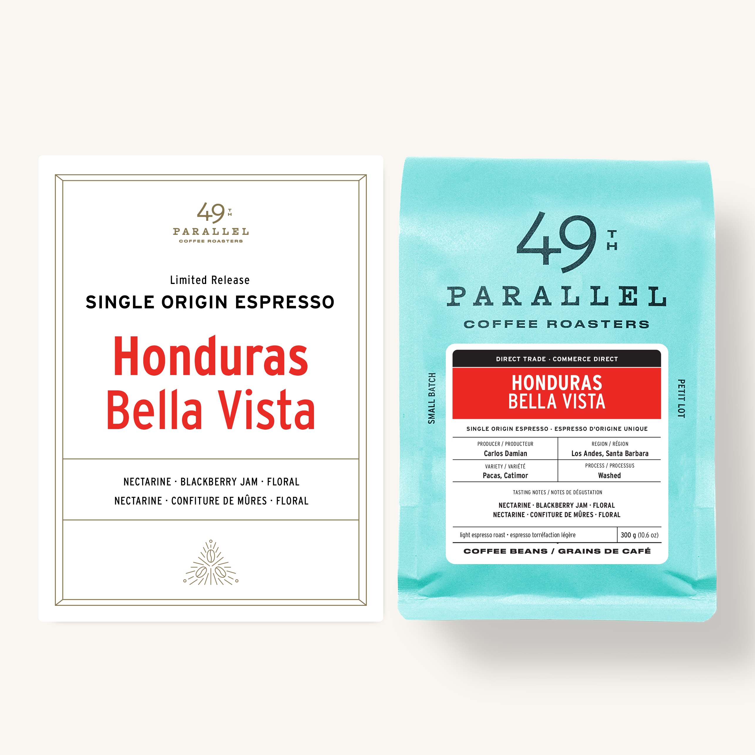 49th Parallel Coffee Roasters - Café de spécialité du commerce direct - Honduras Bella Vista Single Origin Espresso 