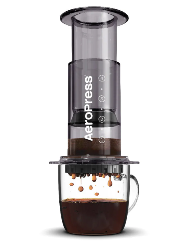 49th Parallel Coffee Roasters - Machine à café expresso AeroPress - Noir transparent