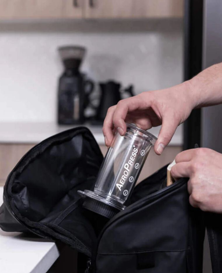 49th Parallel Coffee Roasters - Machine à café expresso AeroPress - Transparent clair