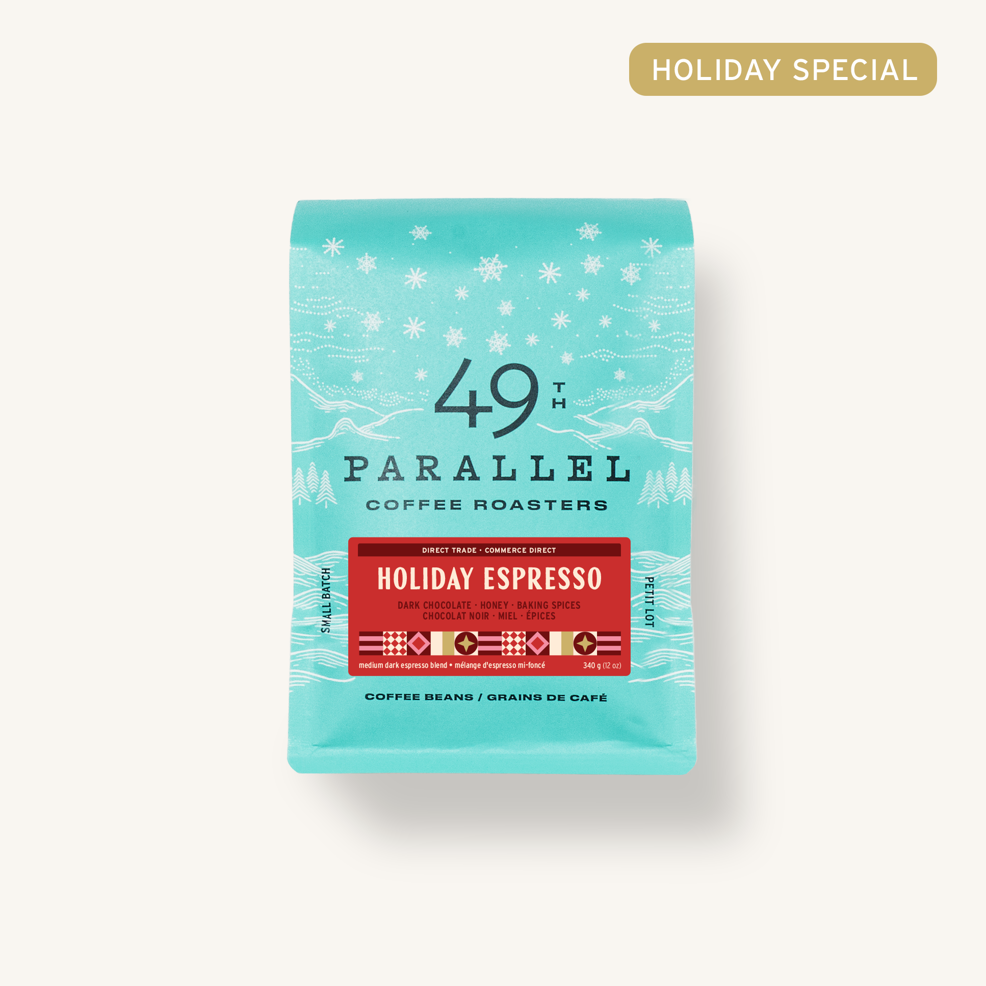 49th Parallel Coffee Roasters - Direct Trade Specialty Coffee - Holiday Espresso Blends Coffee