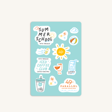 49th Parallel Coffee Roaster - Summer School Sticker