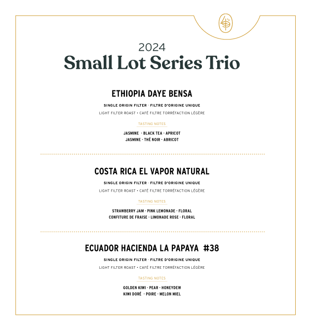 49th Parallel Coffee Roasters - Small Lot Series Trio - Direct Trade Specialty Coffee - Meilleur cadeau de Noël 