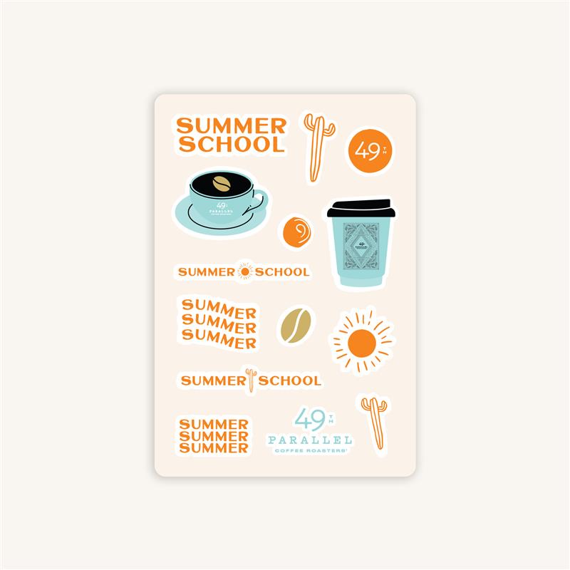 Autocollants pour l'école d'été