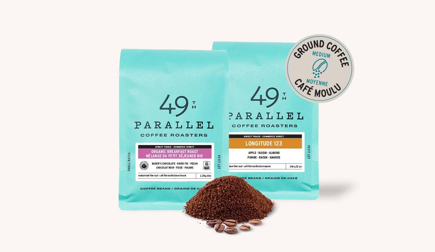 49th Parallel Coffee Roasters - Organic Breakfast Roast - Direct Trade Specialty Coffee