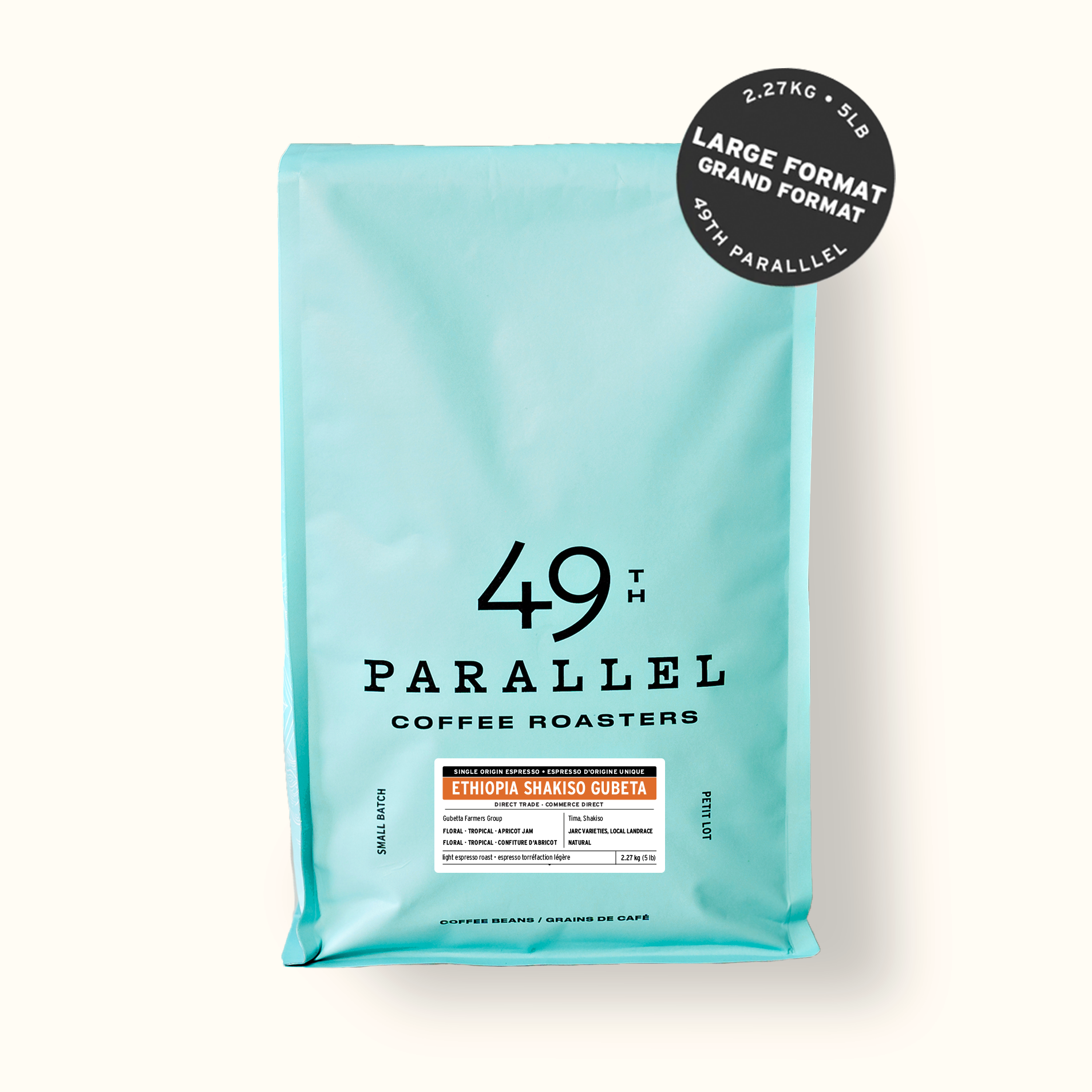 49th Parallel Coffee Roasters – Specialty Espresso Coffee - Ethiopia Shakiso Gubeta Espresso 5 LB