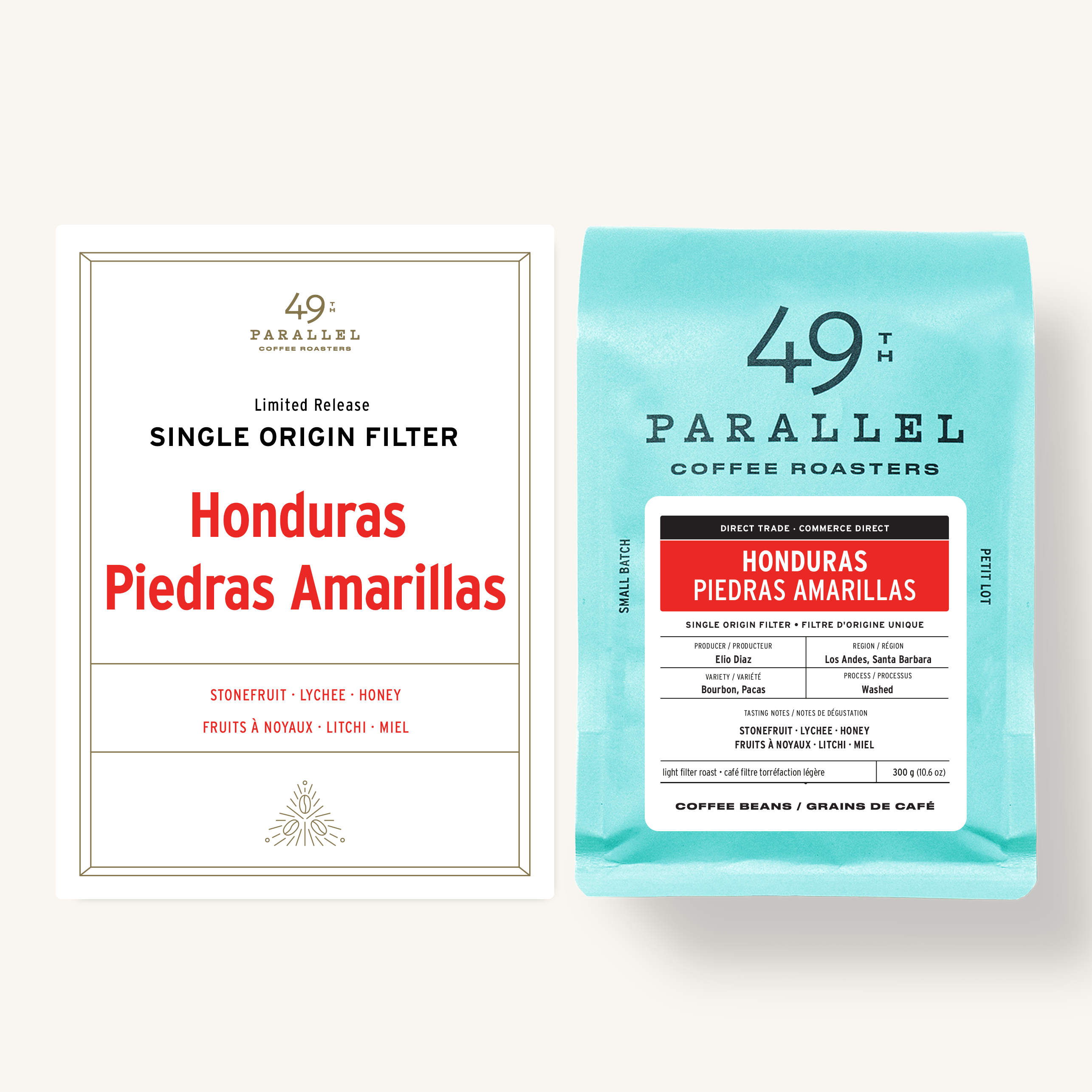 49th Parallel Coffee Roasters - Specialty Direct Trade Coffee  Honduras Duo Espresso and Filter Coffee