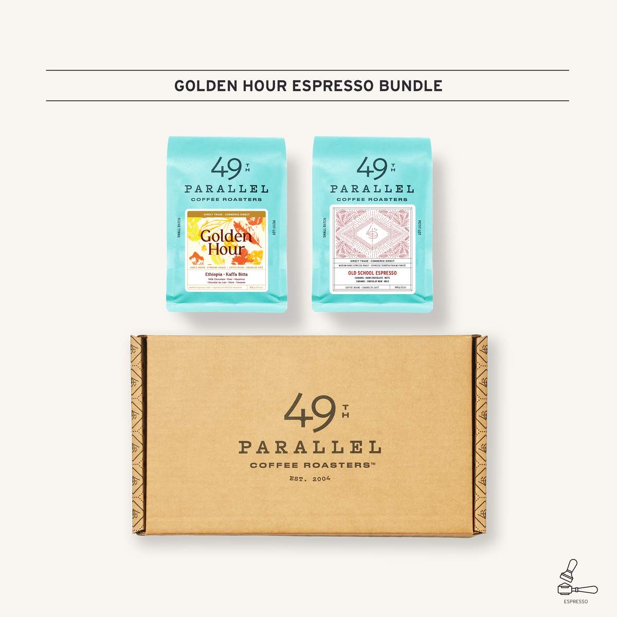 ONE HOUR LOVER 他 Golden Hour Espresso Bundle | 49th Parallel Coffee Roasters