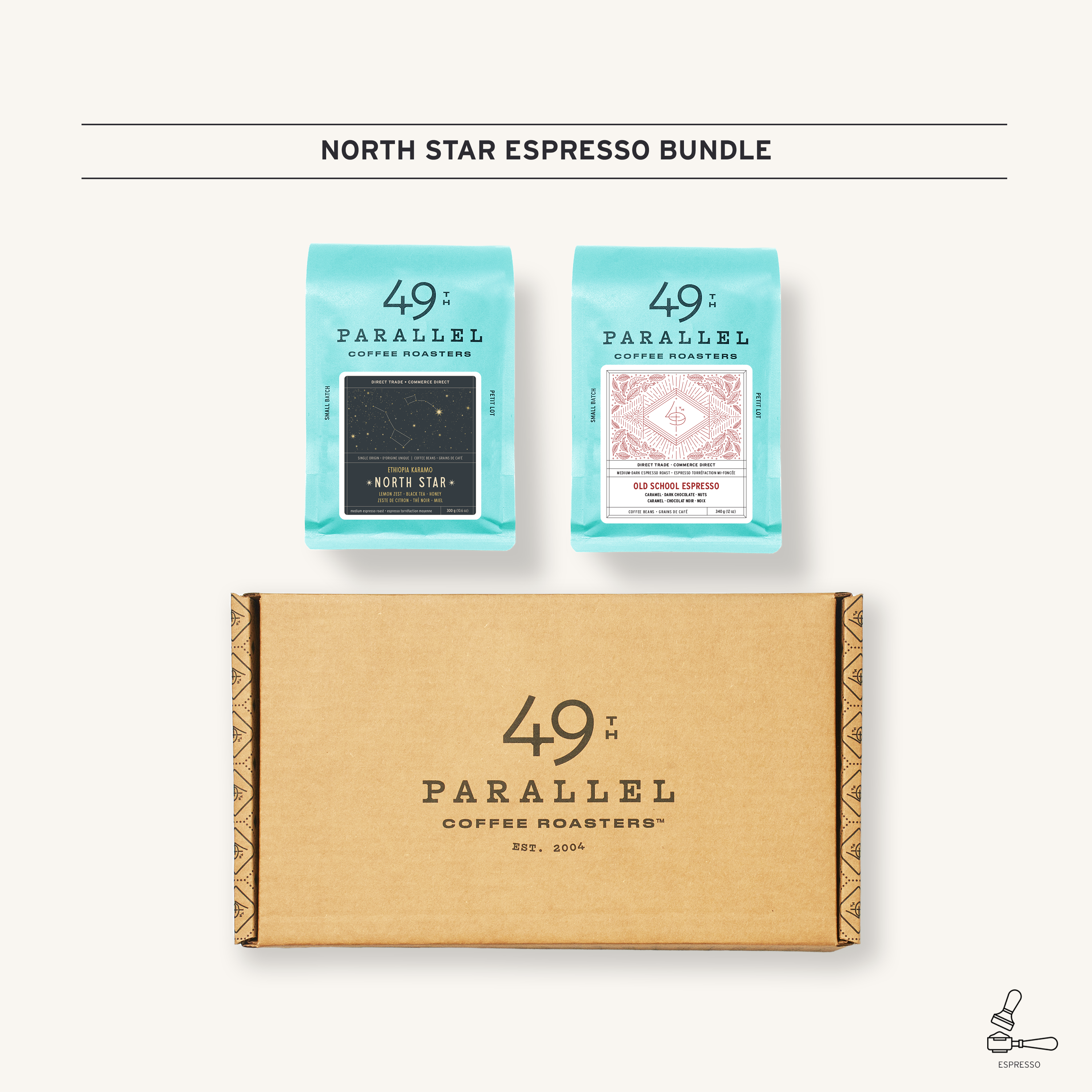 49th Parallel Coffee Roasters - North Star Espresso Bundle - Direct Trade Specialty Coffee