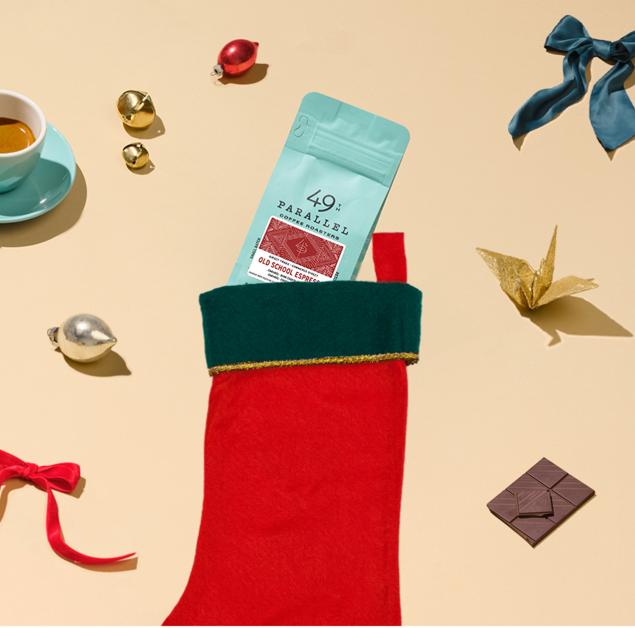 49th Parallel Coffee | Old chool Espresso Stocking Stuffer