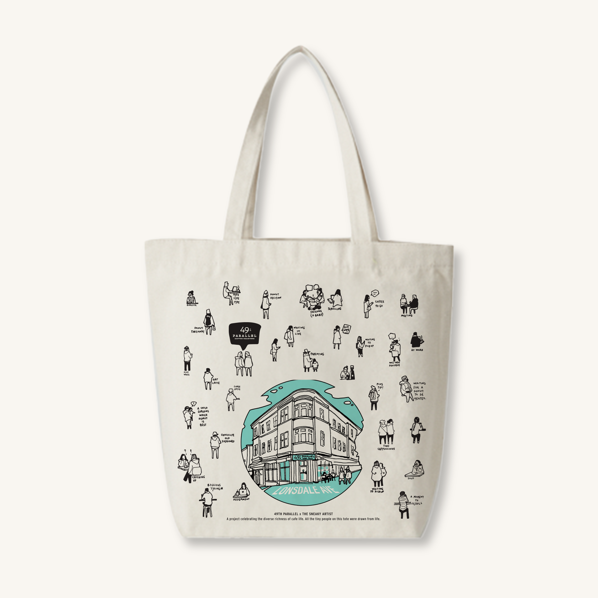 Urban Backwoods Friedrich Nietzsche Illusions Cotton Shopper Bag — Reusable Hipster Tote