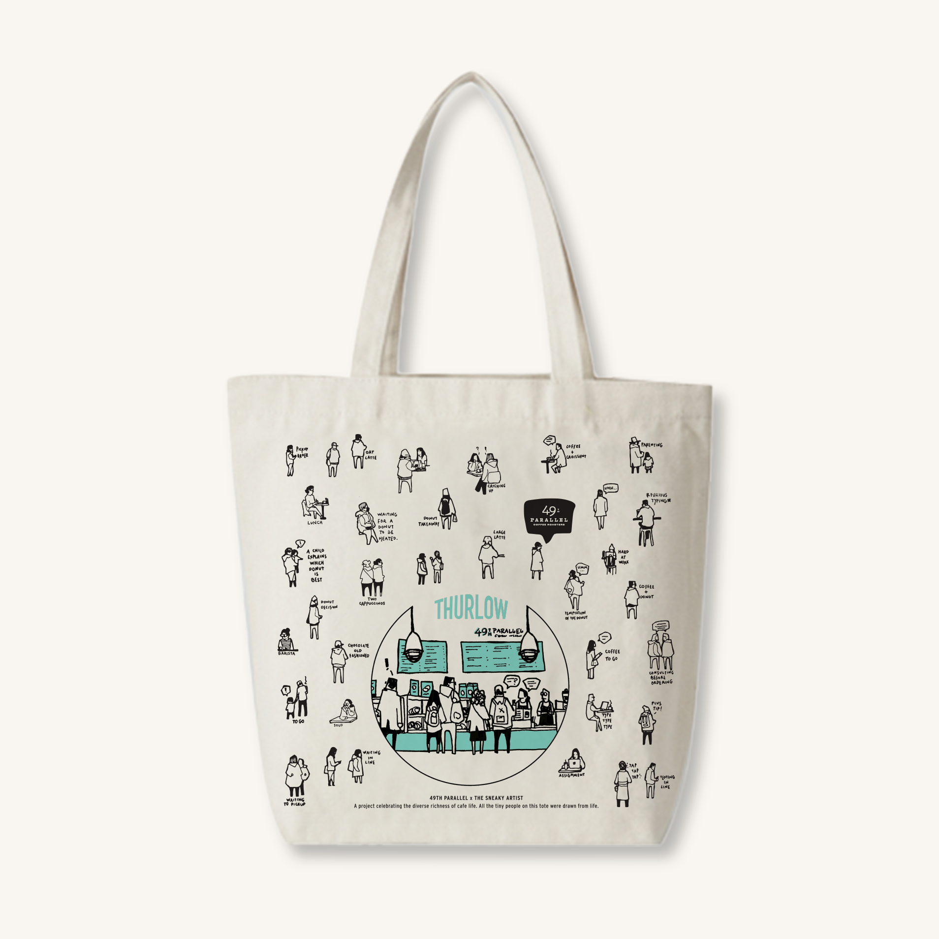 49th x The Sneaky Artist Cotton Tote Bag