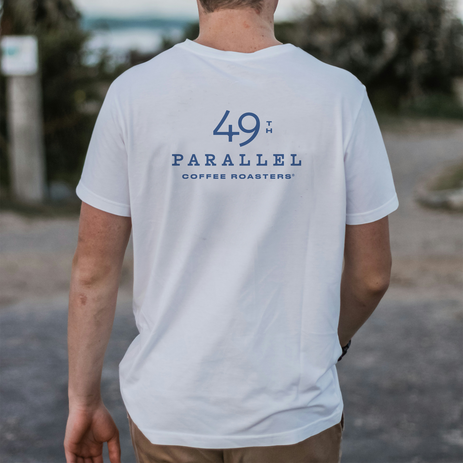 49th Parallel Coffee Roasters - 49th Summer Coffee Cotton T-Shirt