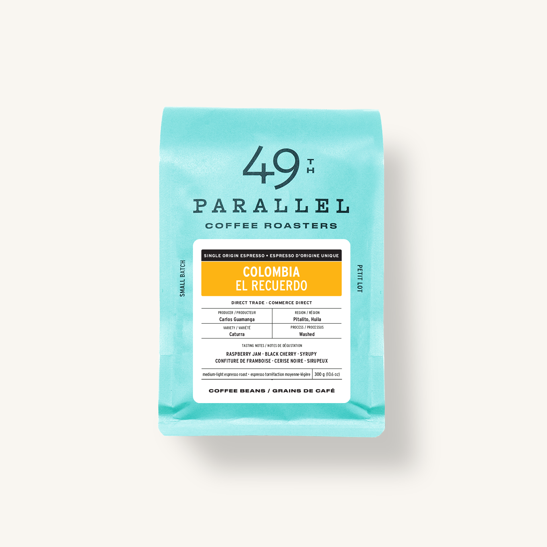 49th Parallel Coffee Roasters - Colombia El Recuerdo - Single Origin Espresso Specialty Coffee