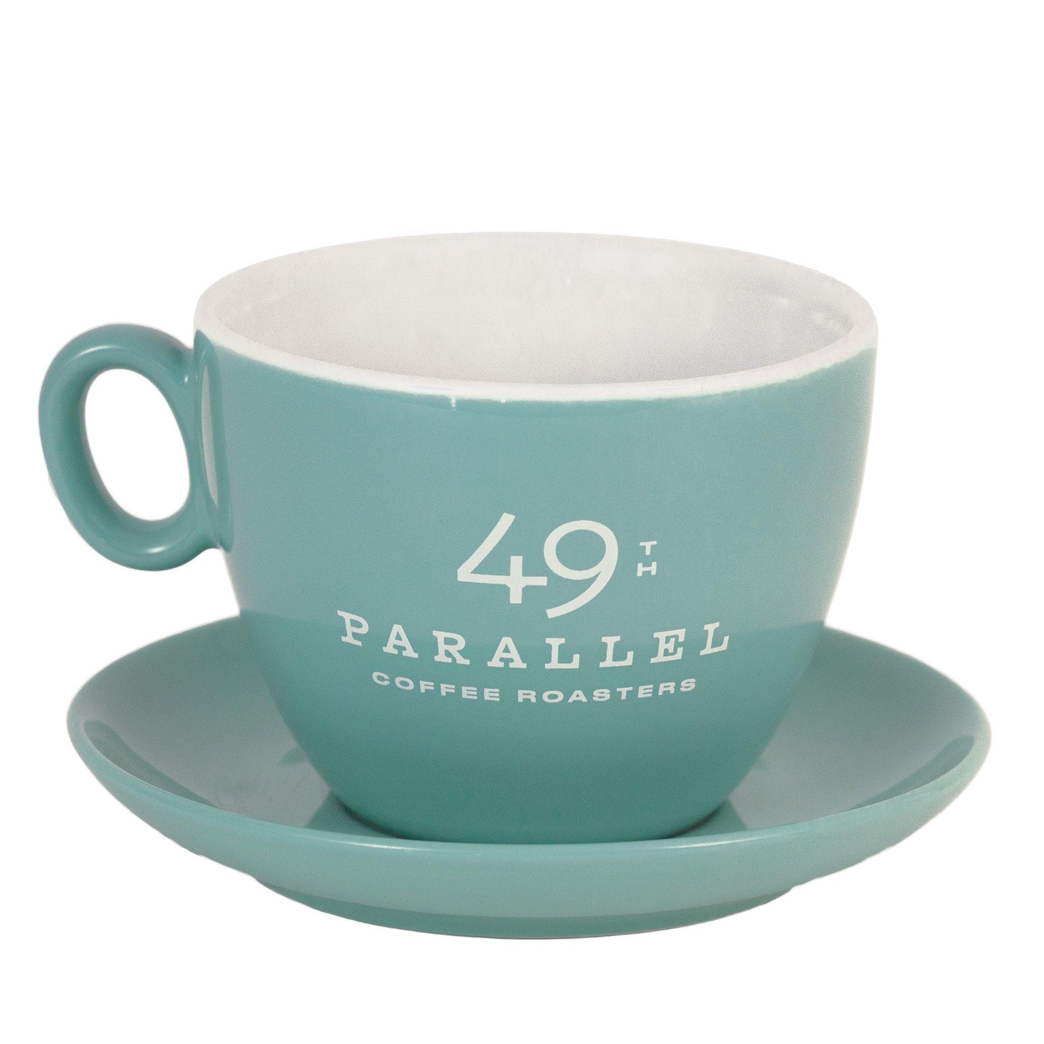 17.5 oz Large Drip Cup & Saucer - 49th Parallel Coffee Roasters